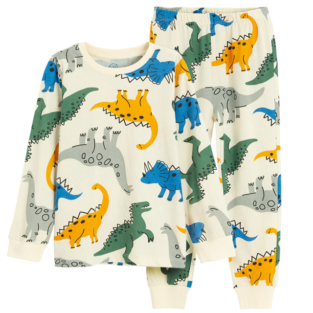 Пижама, цвят: Светло бежово