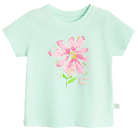 Тениска с къс ръкав, цвят: Зелен