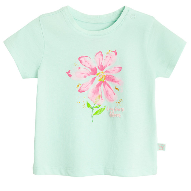 Тениска с къс ръкав, цвят: Зелен