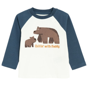 Тениска с дълъг ръкав, цвят: Бял