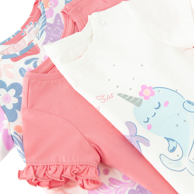 Тениска с къс ръкав 3бр., цвят: Микс