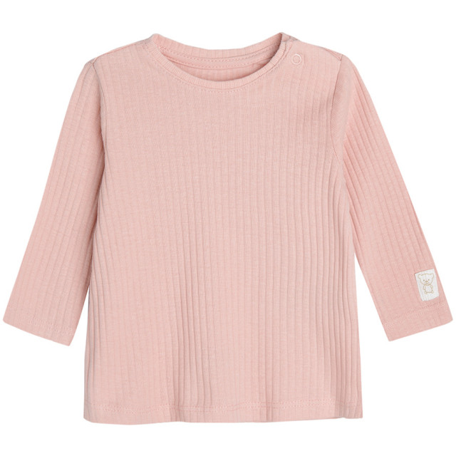 Тениска с дълъг ръкав, цвят: Светло розов