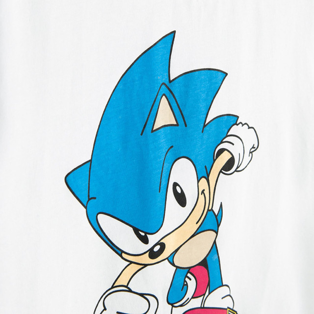 Тениска с къс ръкав SONIC, цвят: Бял