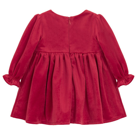 Рокля с дълъг ръкав, цвят: Червен