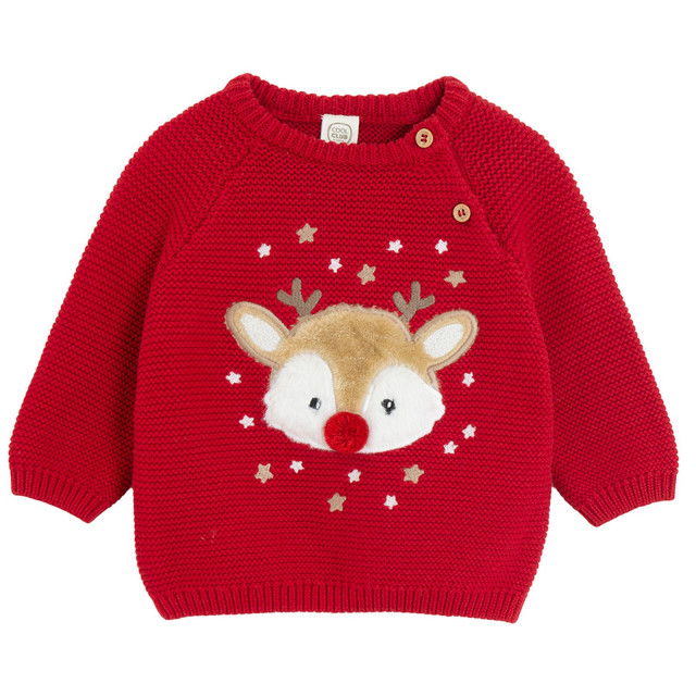 Пуловер, цвят: Червен