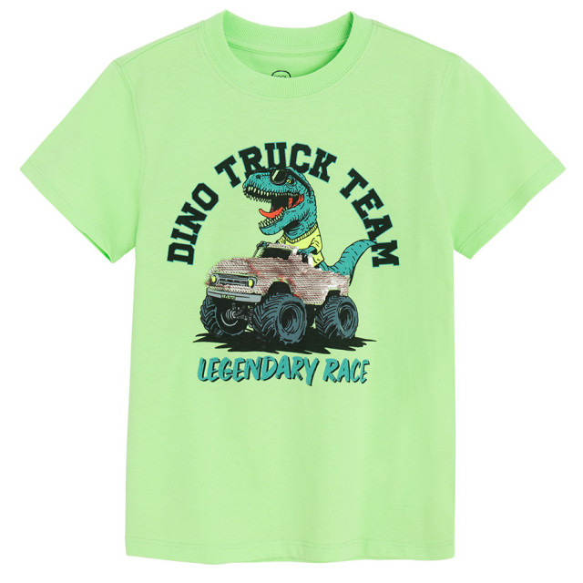 Тениска с къс ръкав, цвят: Зелен