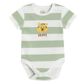 Боди с къс ръкав, цвят: Бял