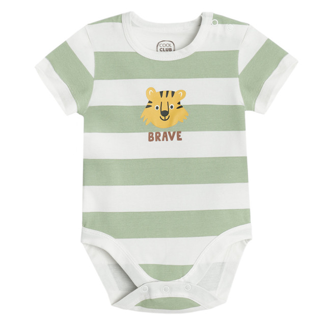 Боди с къс ръкав, цвят: Бял