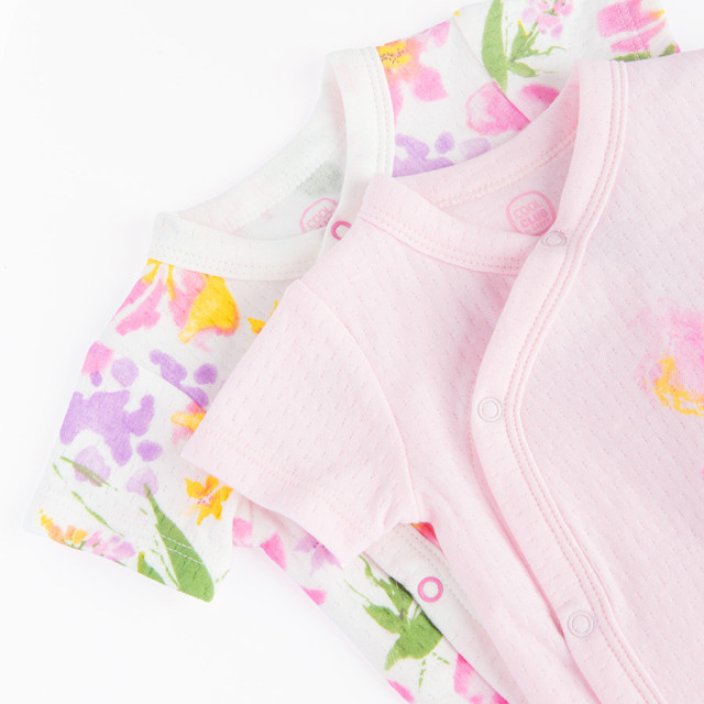 Боди с къс ръкав 2бр., цвят: Микс