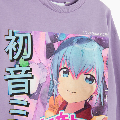 Блуза с дълъг ръкав HATSUNE MIKU, цвят: Розов