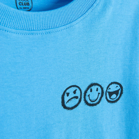 Тениска с къс ръкав, цвят: Син