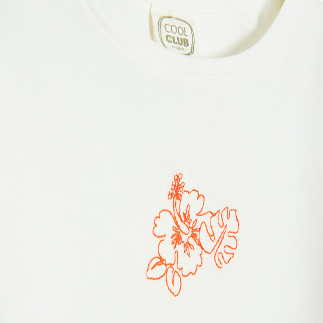 Тениска с къс ръкав, цвят: Бял