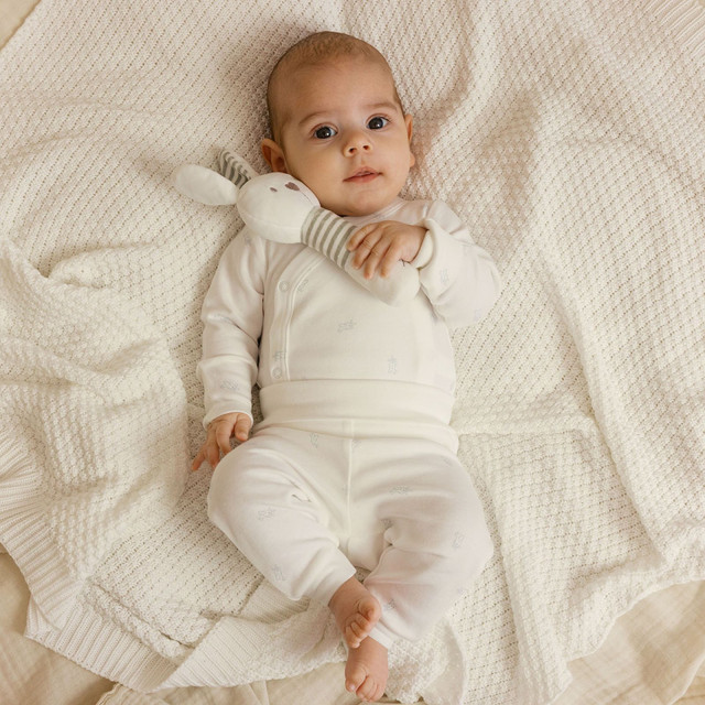 Боди с дълъг ръкав 2бр., цвят: Бял