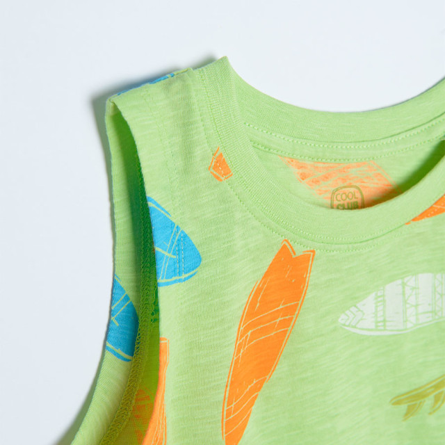 Тениска без ръкав, цвят: Лайм