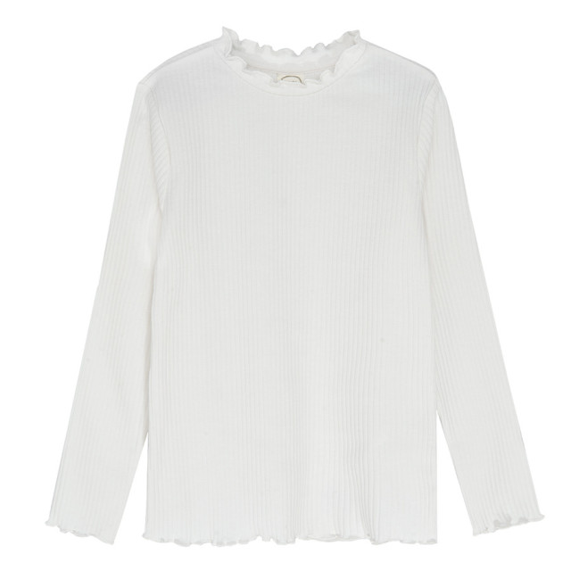 Тениска с дълъг ръкав, цвят: Кремав