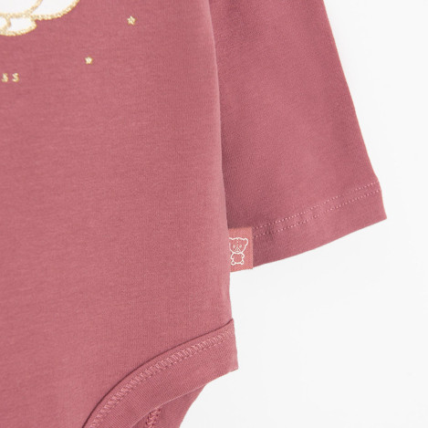 Боди с дълъг ръкав, цвят: Кафяв