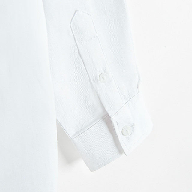 Риза с дълъг ръкав, цвят: Бял