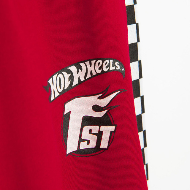 Пижама HOT WHEELS, цвят: Червен