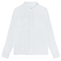 Риза с дълъг ръкав, цвят: Бял