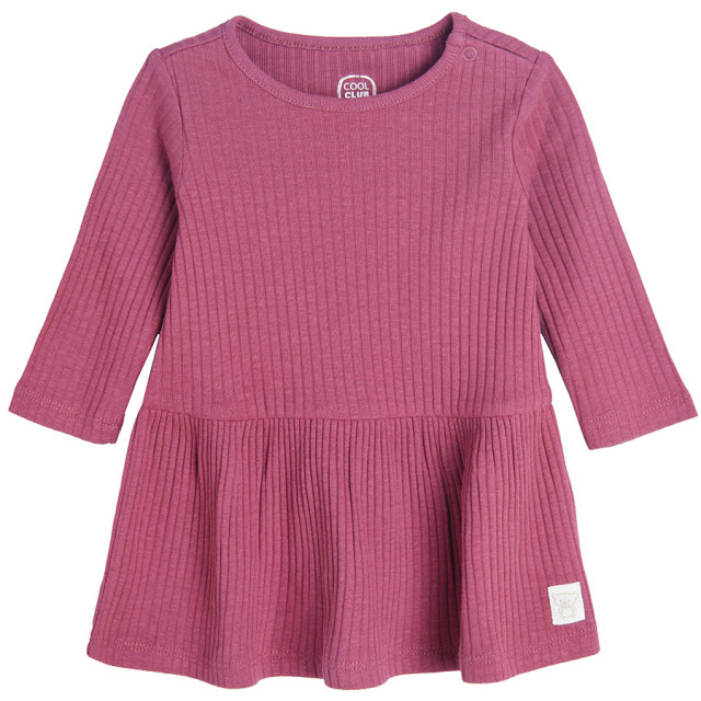 Рокля с дълъг ръкав, цвят: Бургунди