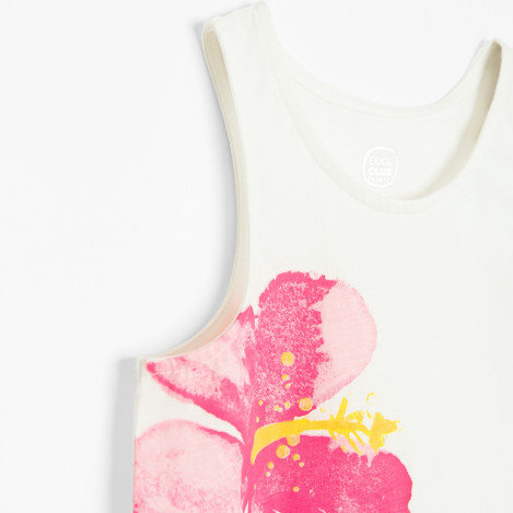 Тениска без ръкав, цвят: Бял