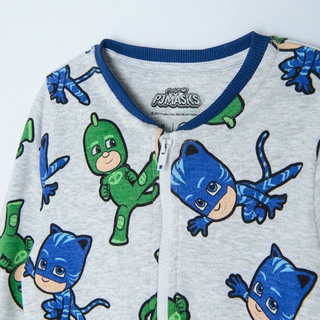 Гащеризон PJ MASKS, цвят: Сив меланж