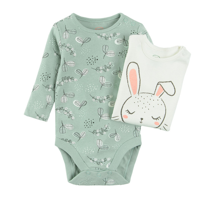 Боди с дълъг ръкав 2бр., цвят: Микс