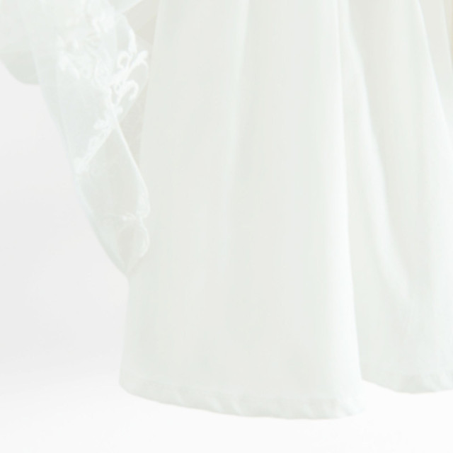 Рокля с дълъг ръкав, цвят: Бял