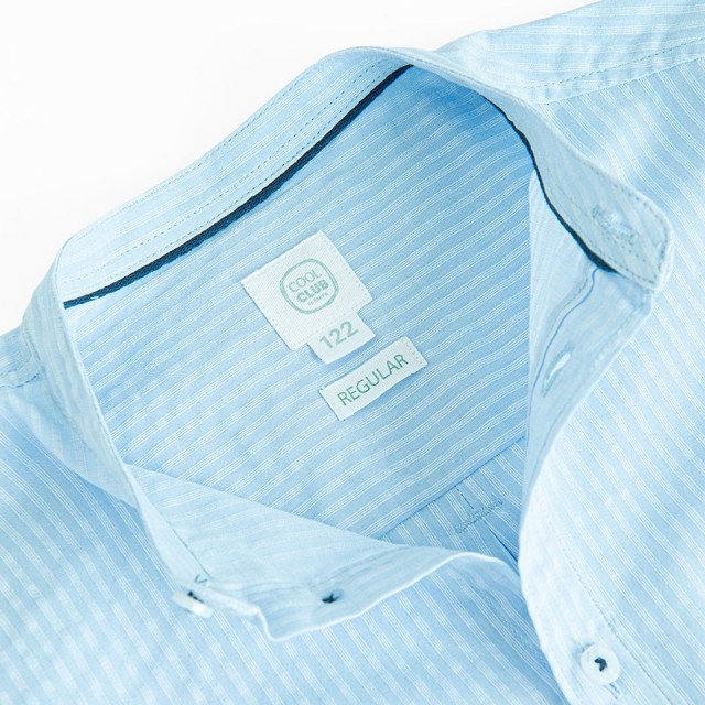 Риза с дълъг ръкав, цвят: Син