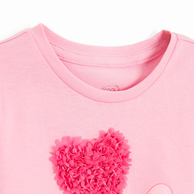 Тениска с дълъг ръкав, цвят: Розов