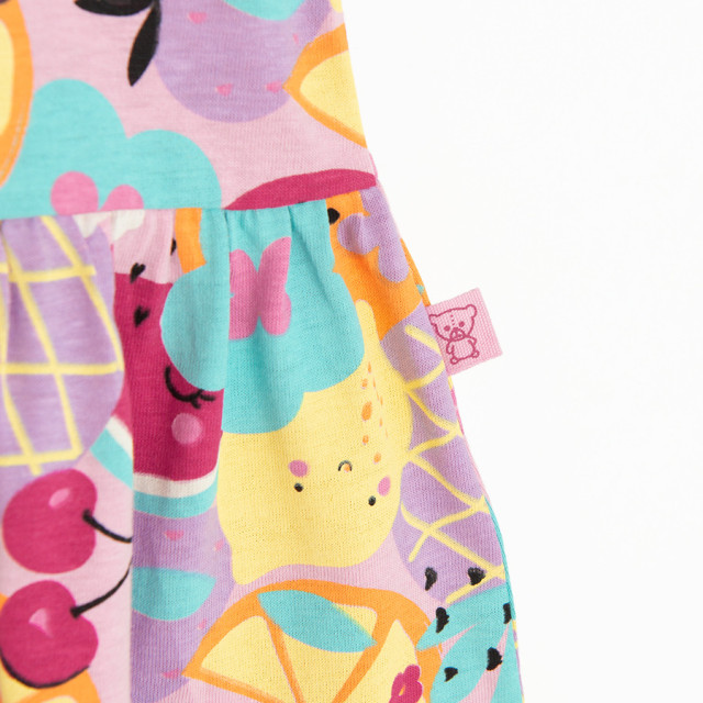 Рокля с къс ръкав, цвят: Розов