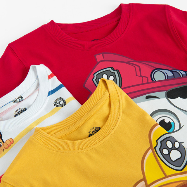 Тениска с къс ръкав 3бр. PAW PATROL, цвят: Микс