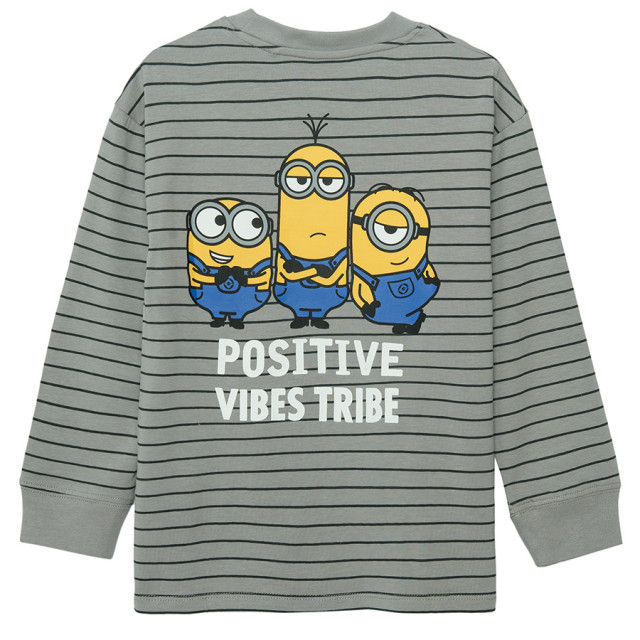 Блуза с дълъг ръкав MINIONS, цвят: Райе