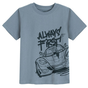 Тениска с къс ръкав, цвят: Сив