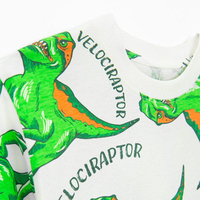 Тениска с къс ръкав, цвят: Бял