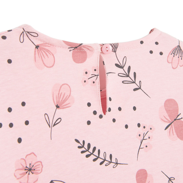 Рокля с дълъг ръкав, цвят: Розов