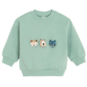 Блуза с дълъг ръкав, цвят: Зелен