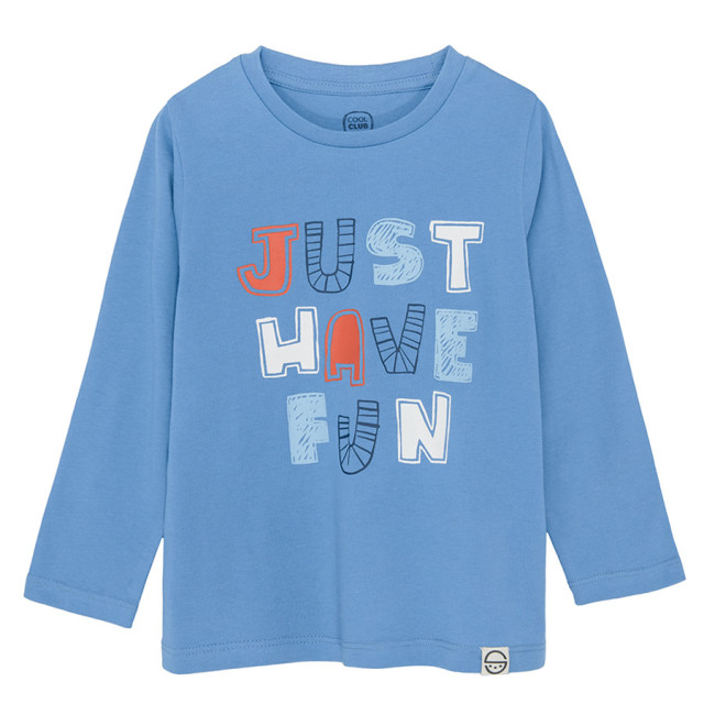 Тениска с дълъг ръкав, цвят: Син