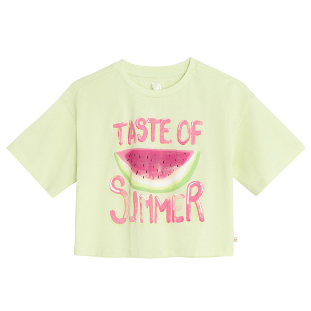 Тениска с къс ръкав, цвят: Зелен