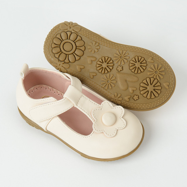 Балеринки, цвят: Кремав