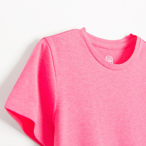 Рокля с къс ръкав, цвят: Розов