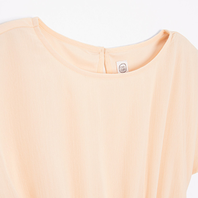 Рокля с къс ръкав, цвят: Светло розов