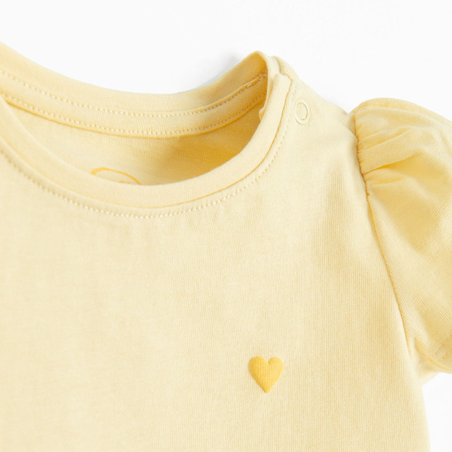 Тениска с къс ръкав, цвят: Жълт