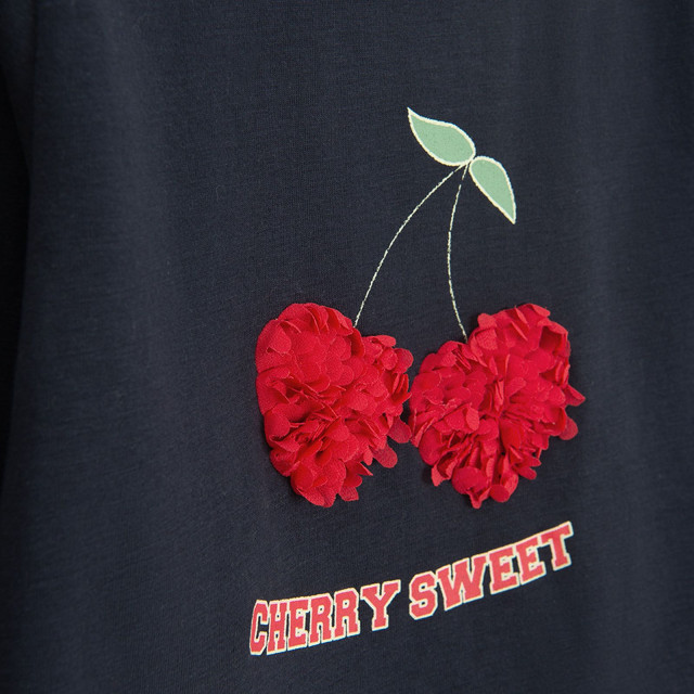 Тениска с дълъг ръкав, цвят: Син