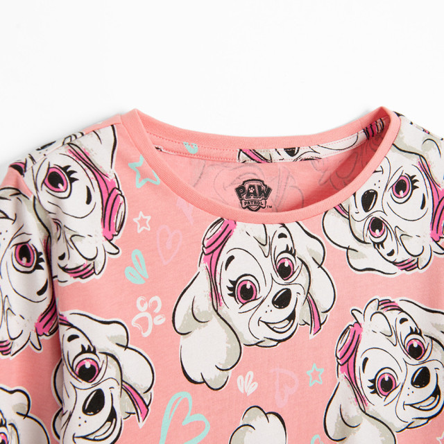 Пижама PAW PATROL, цвят: Коралов