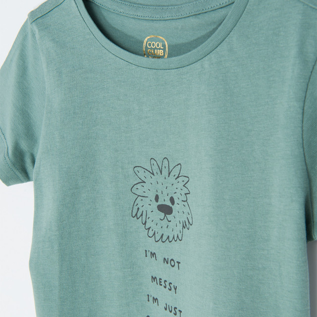 Тениска с къс ръкав, цвят: Зелен