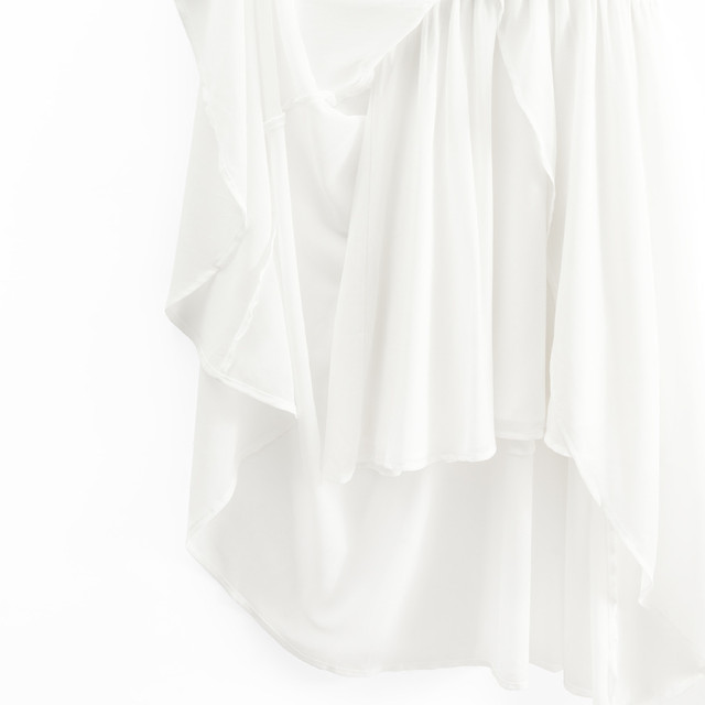 Рокля без ръкав, цвят: Бял