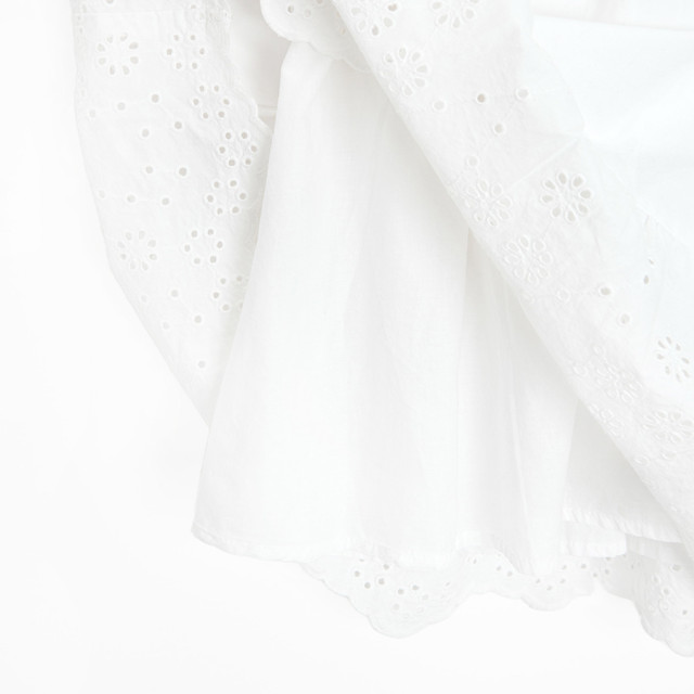 Рокля с къс ръкав, цвят: Бял