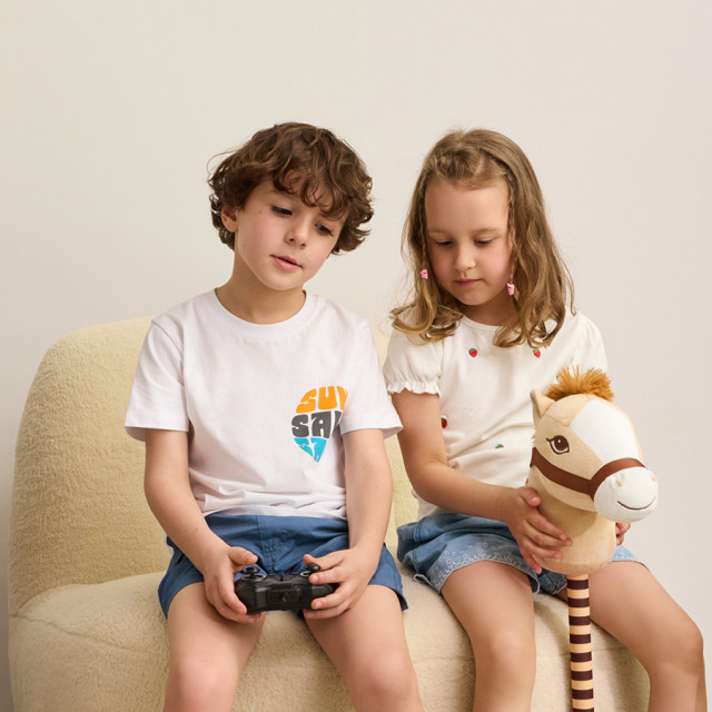 Тениска с къс ръкав, цвят: Бял