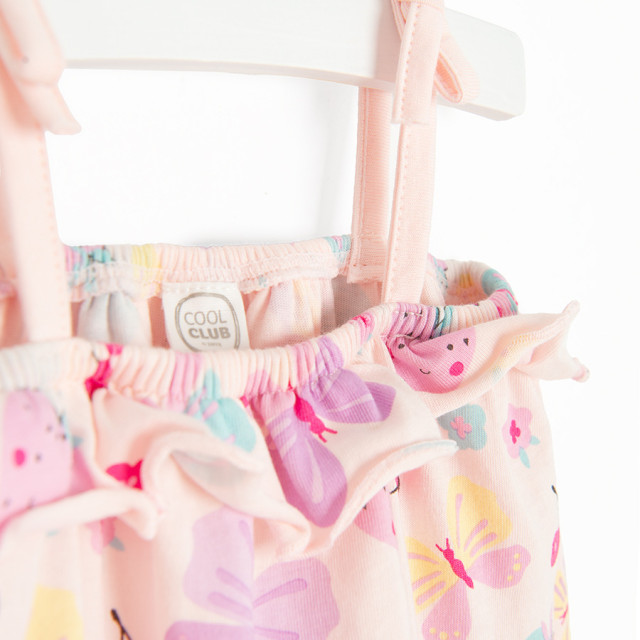 Боди с къс ръкав, цвят: Розов